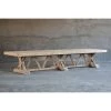 Organic Restoration Salvaged Wood Trestle Dining Table - Large