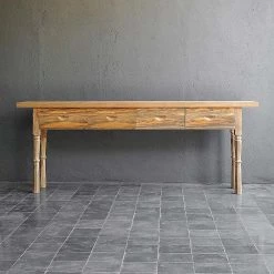 Organic Restoration Teak French Console