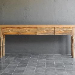 Organic Restoration Teak French Console