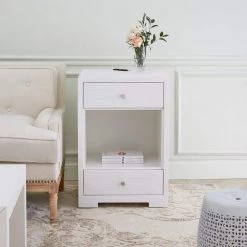 Bungalow 5 - Fedor 2-Drawer Side Table In White