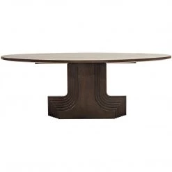 CFC Furniture Walnut Statice Oval Dining Table