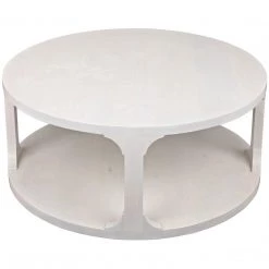CFC Furniture Gimso Round Small Coffee Table, Alder