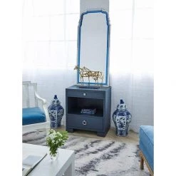Bungalow 5 - Frances 2-Drawer Side Table In Navy Blue
