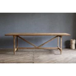 Organic Restoration Farm Table In Teak - No Center Leg