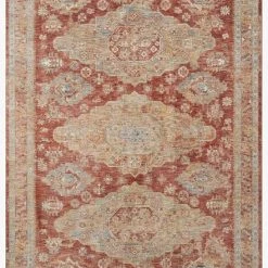 Loloi Rugs Gaia Rugs By Loloi - GAA-01 Gold / Brick