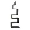 Noir Furniture Bookcases Noir Laszlo Bookcase, Black Steel
