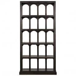 Noir Furniture Noir Passage Bookcase, Ebony Walnut
