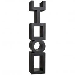 Noir Furniture Bookcases Noir Koko Bookcase, Black Steel