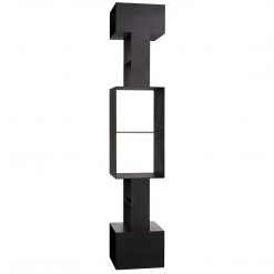 Noir Furniture Noir Diem Bookcase, Black Steel