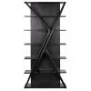 Noir Furniture Noir Vetra Bookcase, Hand Rubbed Black