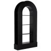 Noir Furniture Bookcases Noir Triumph Bookcase, Black Steel