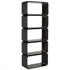 Noir Furniture Noir Zane Bookcase, Pale