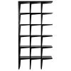 Noir Furniture Noir Savant Bookcase, Hand Rubbed Black