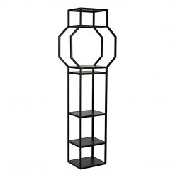 Noir Furniture Noir Downtown B Bookcase, Black Metal
