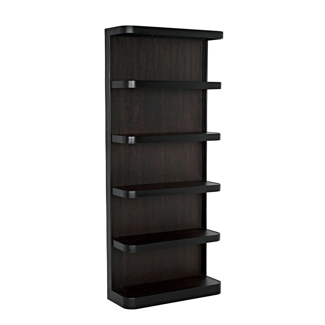 Noir Furniture Bookcases Noir Dido Bookcase, Black Metal