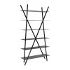 Noir Furniture Noir Siddhartha Bookcase, Black Metal Bookcases