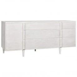 Noir Furniture Noir Morten 9 Drawer Dresser, White Wash Dressers