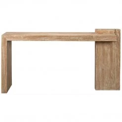 Noir Furniture Noir Hammond Console, Distressed Mindi Accent Tables