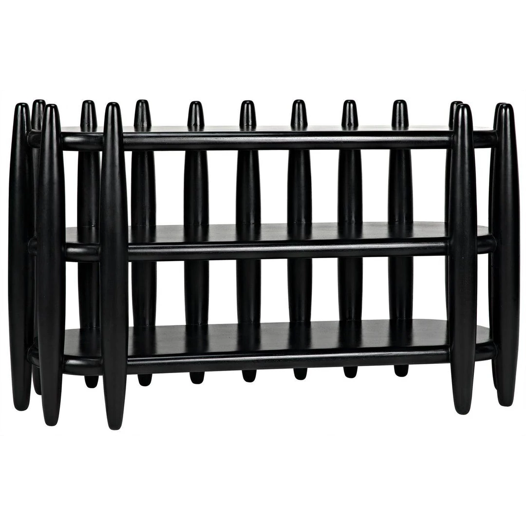 Noir Furniture Noir Exile Console, Hand Rubbed Black