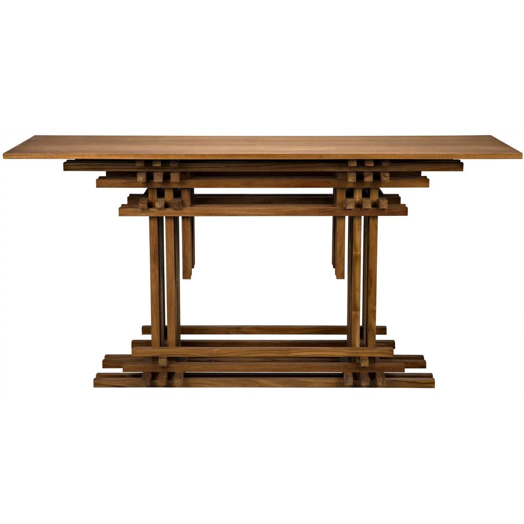 Noir Furniture Accent Tables Noir Loyd Console, Teak