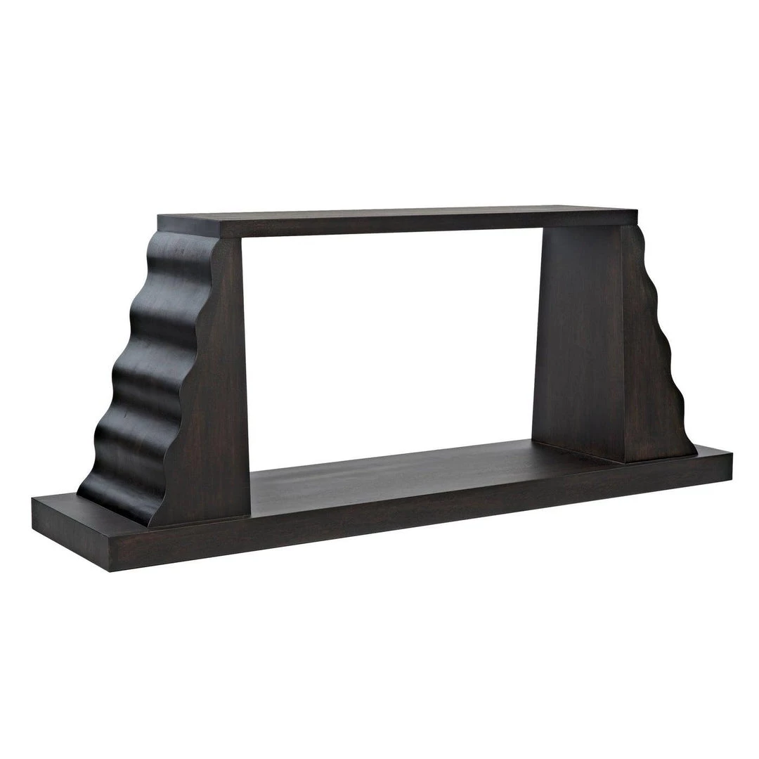 Noir Furniture Accent Tables Noir Aurora Console, Ebony Walnut