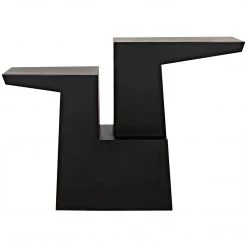 Noir Furniture Accent Tables Noir Jazz Console, Black Steel