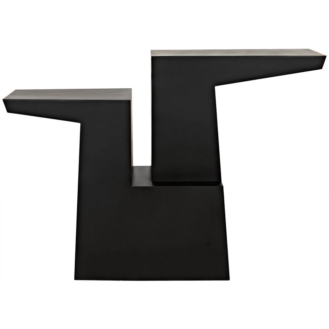 Noir Furniture Accent Tables Noir Jazz Console, Black Steel