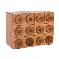 Noir Furniture Noir Lego Sideboard With 3 Drawers, Dark Walnut Buffets