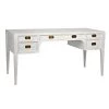 Noir Furniture Noir Africa Desk, White Wash