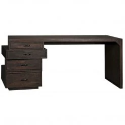 Noir Furniture Noir Artemis Desk, Ebony Walnut