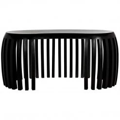 Noir Furniture Noir Irulan Desk, Hand Rubbed Black