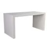 Noir Furniture Noir Manhattan Desk, Solid White