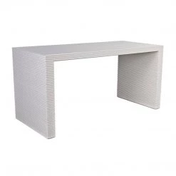 Noir Furniture Noir Manhattan Desk, Solid White