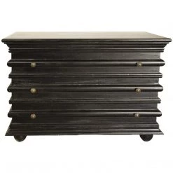 Noir Furniture Dressers Noir Ascona Small Chest Black