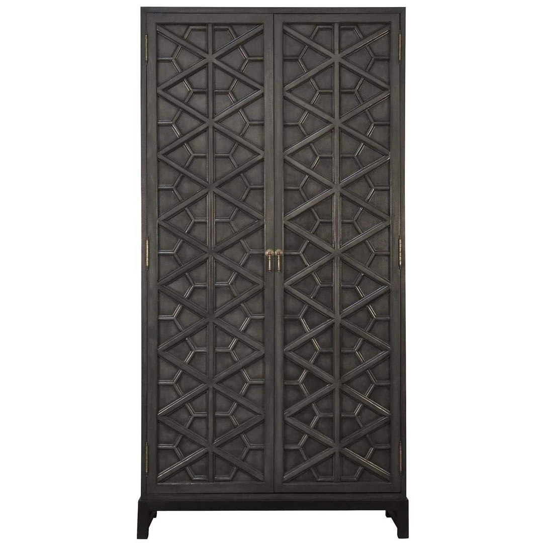 Noir Furniture Noir Maharadshcha Hutch, Pale Cabinets