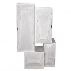 Noir Furniture Noir Dakota Cabinet, White Wash Cabinets