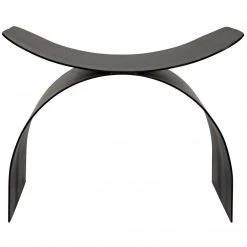 Noir Furniture Noir Papillon Stool, Black Steel