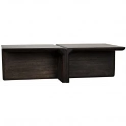 Noir Furniture Coffee Tables Noir Hagen Coffee Table, Ebony Walnut