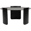 Noir Furniture Noir Thor Coffee Table, Black Steel Coffee Tables