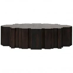 Noir Furniture Noir Royce Coffee Table, Ebony Walnut