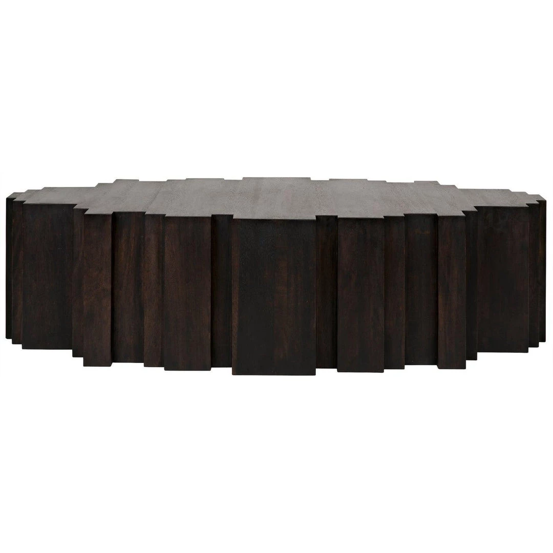 Noir Furniture Noir Royce Coffee Table, Ebony Walnut