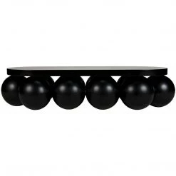 Noir Furniture Noir Lambreta Coffee Table, Black Steel