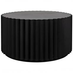 Noir Furniture Noir Stern Coffee Table, Black Steel Coffee Tables