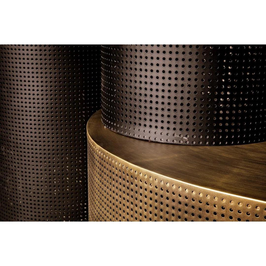 Noir Furniture Dixon Coffee Table, Steel With Aged Brass Finish Coffee Tables