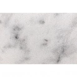 Noir Furniture Noir Byron Side Table, Aged Brass Finish W/ White Marble