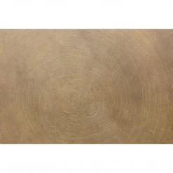 Noir Furniture Noir Eclipse Round Side Table, Metal With Aged Brass Finish Accent Tables