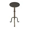 Noir Furniture Accent Tables Noir Tini Side Table, Metal With Aged Brass Finish