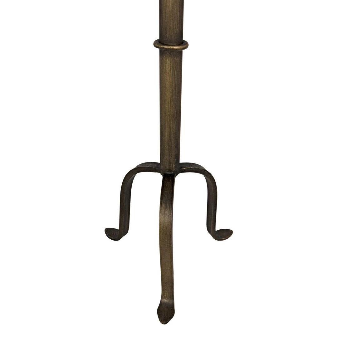 Noir Furniture Accent Tables Noir Tini Side Table, Metal With Aged Brass Finish