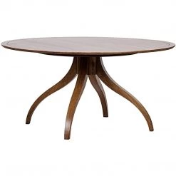 Noir Furniture Noir Vera Dining Table, Dark Walnut