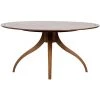 Noir Furniture Noir Vera Dining Table, Dark Walnut